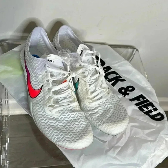 Nike Zoom Victory Elite 2 White Track Racing Spikes - Picture 4 of 9